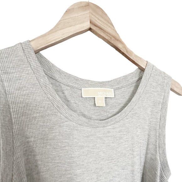 MICHAEL MICHAEL KORS Womens Gray Pullover Self-tie Waist Panels Maxi Dress M - Picture 9 of 10